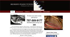 Desktop Screenshot of beckerspianotuning.com